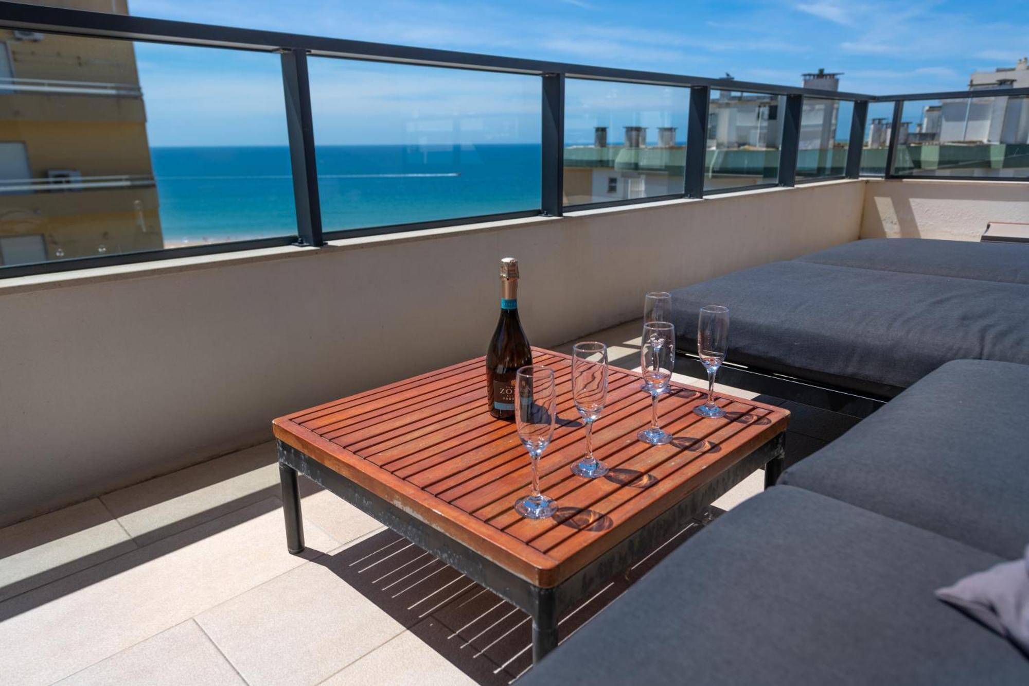Sunscape Rocha Prime - Oceanview - Wifi - Parking Apartamento Portimão Exterior foto