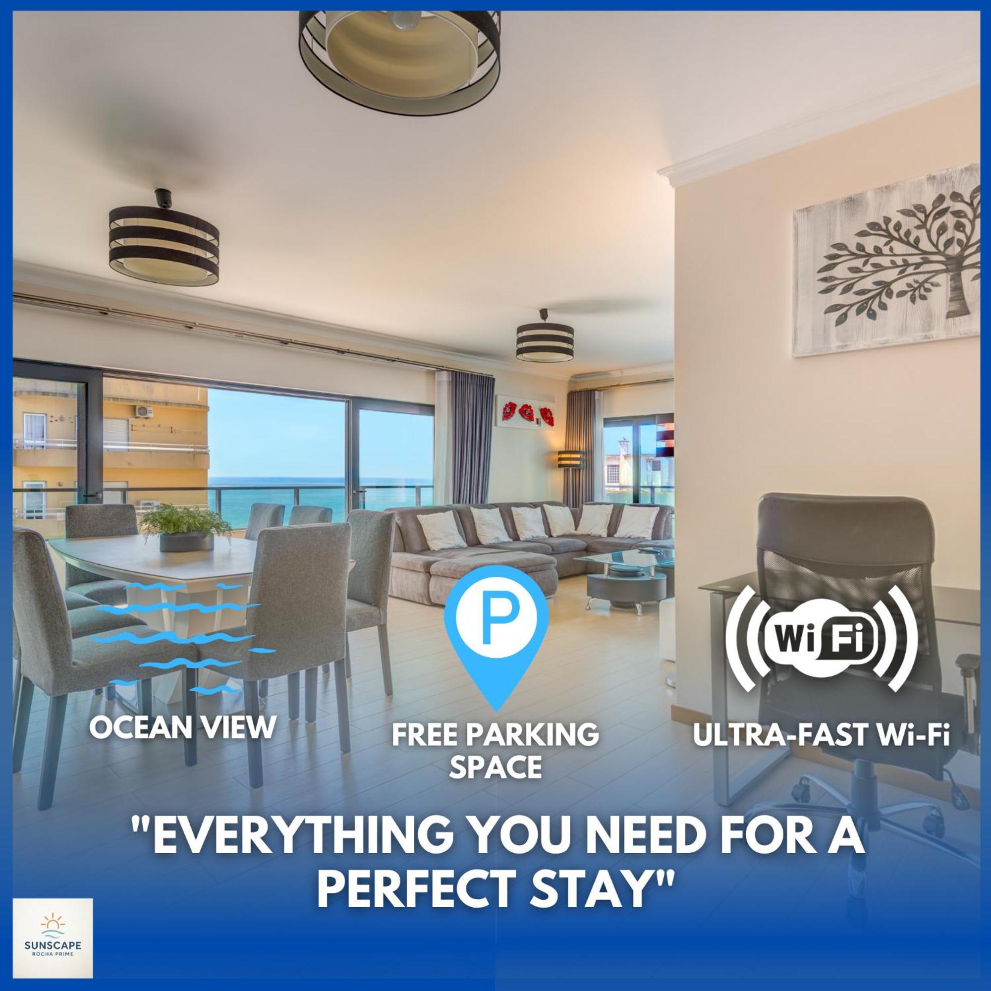Sunscape Rocha Prime - Oceanview - Wifi - Parking Apartamento Portimão Exterior foto